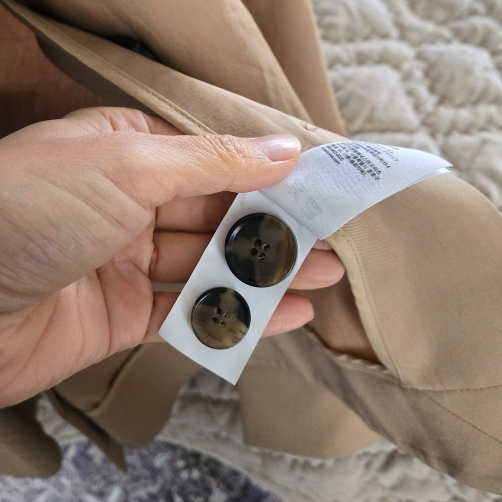 COS Tan Cotton Oversized Trench Coat in 36 - Picture 5 of 9
